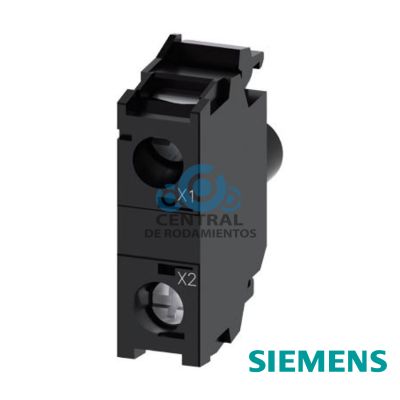 módulo de LED con LED integrado, AC/DC 24-240 V, verde, bornes de tornillo, para fijación en placa frontal