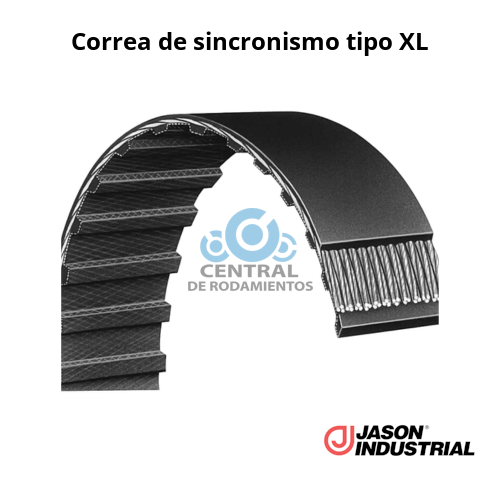 Correa de sincronismo, 148XL063, Logitud 14.8 '', Numero de dientes 74,  Ancho 0.63 '', jason