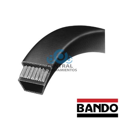 Correa trapezoidal estandar, 3L600, Longitud externa 60 pulgadas, bando