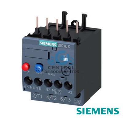 Relé de sobrecarga 0,70...1,0 A térmico para protección de motores tamaño S00, clase 10 para montar en contactor Circuito principal: atornillable circuito auxiliar: atornillable Rearme