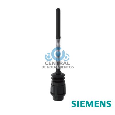 Cabeza de accionamiento: varilla elástica para interruptores de posición 3SE51/52, solo con contactos de acción brusca, longitud total 142,5 mm resorte = 50 mm, vástago = 50 mm, de plástico