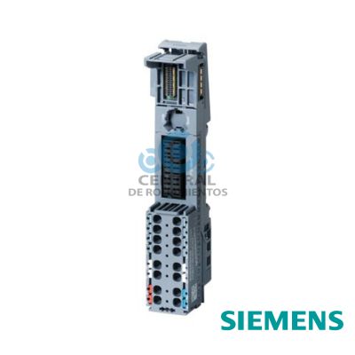 SIMATIC ET 200SP, BaseUnit BU20-P12+A0+4B, BU tipo B1, unidad de embalaje: 1 unidad, Bornes de resorte de inserción rápida, sin bornes AUX, puenteados hacia la izquierda, An x Al: 20 x 117 mm
