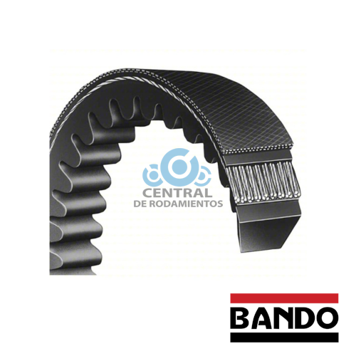 Correa trapezoidal estandar, AX22, Longitud externa 24 pulgadas, bando
