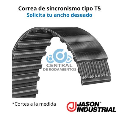 Manga de sincronismo, T5-630, Longitud 630 mm, Numero de dientes 126, jason