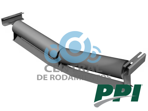 Estacion de rodillos, tipo V-Return, CEMA C, Diametro de rodillo 5 pulgadas, Ancho de banda 42 pulgadas, grado de inclinacion de la artesa 10 °, PPI