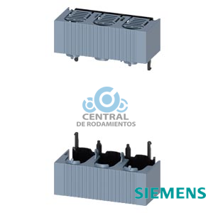 Tapa cubreterminales de cables con protección contra contactos directos por atrás, para el tamaño NH00 para montaje de embarrados con conexión de tornillo, accesorio para interruptor- seccionador fusible 3NP1