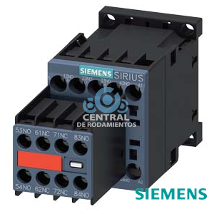contactor auxiliar, 6 NA + 2 NC, 24 V DC, bornes de tornillo, tamaño S00, bloque de contactos auxiliares no desmontable