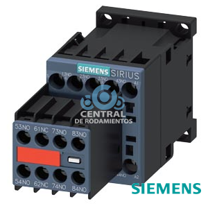 contactor auxiliar, 7 NA + 1 NC, 24 V DC, bornes de tornillo, tamaño S00, bloque de contactos auxiliares no desmontable