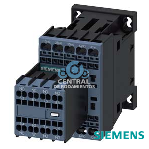 contactor auxiliar, 7 NA + 1 NC, 24 V DC, con diodo integrado, borne de resorte, tamaño S00, bloque de contactos auxiliares desmontable