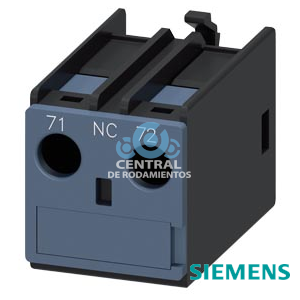 bloque de contactos auxiliares, por el frente, 1 NC, 71/72, circuito: 1 NC, entrada de cables por arriba, borne de tornillo, para contactores 3RT2 y contactores auxiliares 3RH2