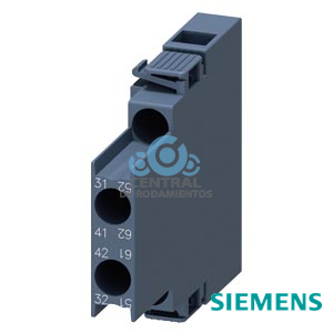 bloque de contactos auxiliares, lateral, 2 NC, izquierda: 51/52, 61/62, derecha: 31/32, 41/42, circuito: 1 NC, 1 NC, borne de tornillo, para contactores 3RT2 y contactores auxiliares 3RH2
