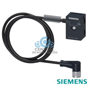 AS-Interface derivación M12 U_ASI sin Uaux, cable de 1 m con conector hembra aéreo M12 acodado IP67/68/69K, máximo 4 A