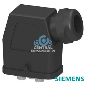Inserto hembra HAN Q4/2 5 contactos hembra 6 mm2, 2 Contactos auxiliares 0,5 mm2 PIN 11+12 Juego de conectores de alimentación de energía para conectar a MS, RSM de ET200pro, M200D Carcasa con salida acodada incluido pasacables