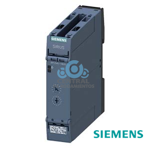 relé temporizador, electrónico retardado a desexcitación sin señal de control o ejecución segura con paso momentáneo a conexión no volátil 7 rangos de tiempo 0,05...600 s AC/DC 24 V, 2 conmutados con LED, borne de tornillo