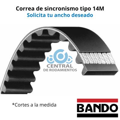 Manga de sincronismo, 1778-14M, Longitud externa 1778 mm, numero de dientes 127, bando