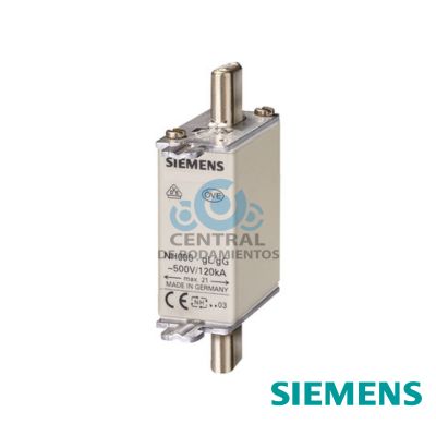 cartucho de fusibles NH, NH000, Entrada: 63 A, gG, Un AC: 500 V, Un DC: 250 V, indicador de fusión superior, orejetas energizadas
