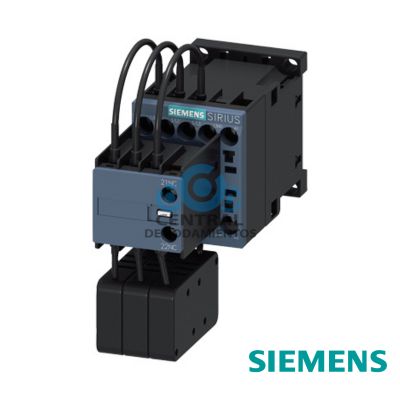 contactor para condensador, AC-6b 12,5 kVAr, /400 V, tripolar, 220 V AC, 50 Hz/240 V, 60 Hz, contactos auxiliares: 1 NA + 1 NC, borne de tornillo, tamaño: S00