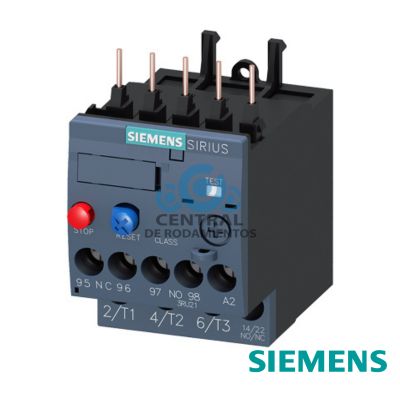 Relé de sobrecarga 1,8...2,5 A térmico para protección de motores tamaño S00, clase 10 para montar en contactor Circuito principal: atornillable circuito auxiliar: atornillable Rearme