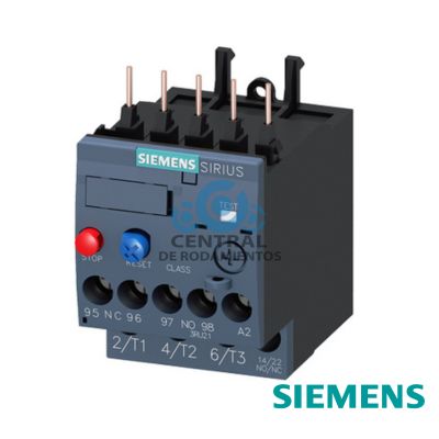 Relé de sobrecarga 2,8...4,0 A térmico para protección de motores tamaño S00, clase 10 para montar en contactor Circuito principal: atornillable circuito auxiliar: atornillable Rearme