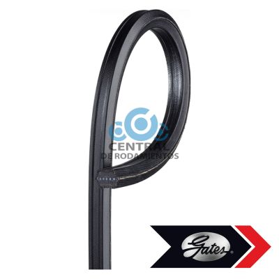 Correa trapezoidal estandar, AA163, Longitud externa 167 pulgadas, gates