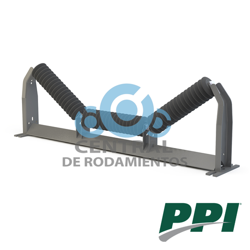 Rodillo, tipo Troughing Equal Impact, CEMA C, Diametro del rodillo 4 pulgadas, Ancho de banda 36 pulgadas, PPI