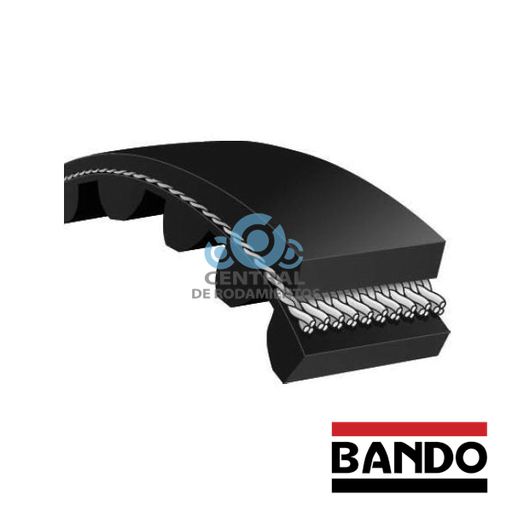 Correa de sincronismo, 250-S5M-400, Longitud 400 mm, Ancho 25 mm, Número de dientes 80, BANDO