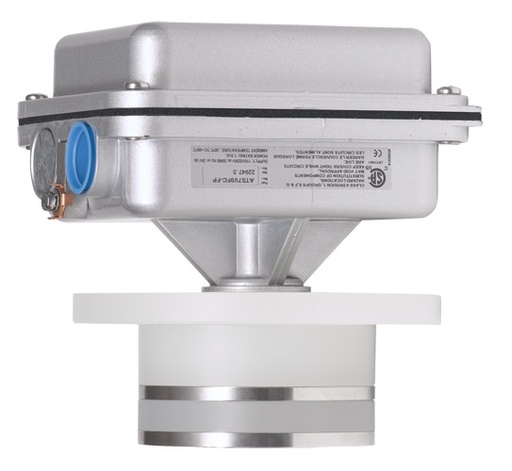 La sonda Auto-Set Flush es un monitor de nivel capacitativo por radiofrecuencia (RF) de perfil bajo con interruptor tipo enchufe.