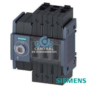 interruptor-seccionador 63A, tam. 1, 3 polos Accionamiento frontal izquierdo aparato base sin maneta borne tipo marco