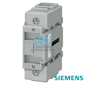 Borne de neutro/borne de puesta a tierra PE, continua, para fijación en base, hasta 32A, Accesorios para interruptores principales e interruptores de parada de emergencia 3LD2