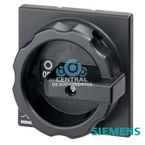 Accionamiento giratorio, muletilla negro, para agujero central- fijación frontal, para 25A y 32 A, Accesorios para interruptores principales e interruptor de parada de emergencia 3LD2